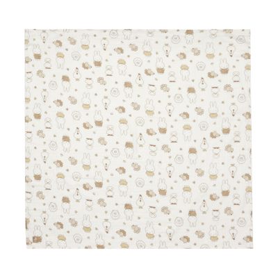 Jollein Hydrofiele Doeken - 2 Stuks - 115 x 115 cm - Miffy Family Farm