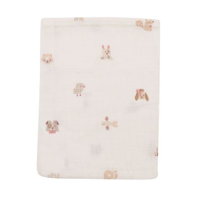Jollein Hydrofiel Washandje - Animal Friends - 15x20 cm - 3 Stuks