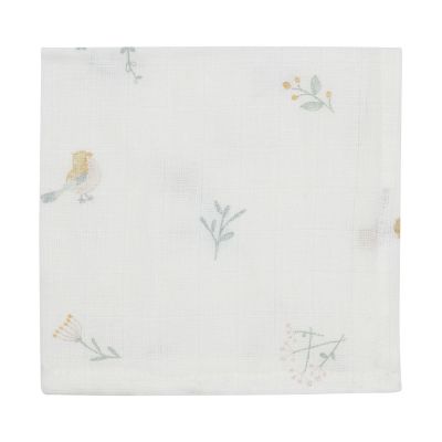 Jollein Lovely Birds Hydrofiel Monddoekje - 3 Pack - 31 x 31 cm
