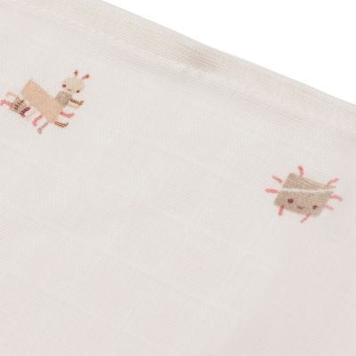 Jollein Hydrofiel Monddoekje - Animal Friends - 31x31 cm - 3 Stuks