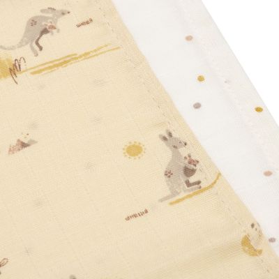 Jollein Hydrofiele Monddoekjes - 3 Stuks - Kangaroots