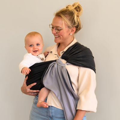 Babylonia Tricot-Sling Draagdoek – Grey Velvet