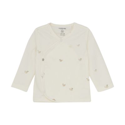 Noppies Nour Overslagshirt - Animals Pattern - Maat 56 - Offwhite