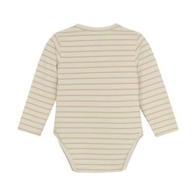 Noppies Navi Romper - Stripe - Maat 44 - Offwhite