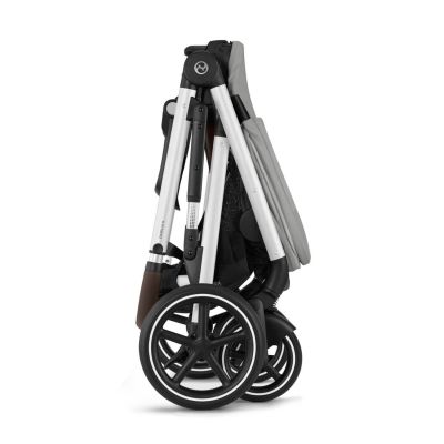 Cybex Gazelle S Kinderwagen 2-in-1 - Silver - Stone Grey / Mid Grey Cybex Gazelle S Kinderwagen 2-in-1 - Silver - Stone Grey / Mid Grey