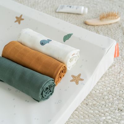 Done By Deer Multidoek GOTS Sea Friends Colour Mix 70x70cm 3-pack