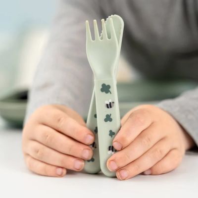 Done by Deer Foodie Dinerset met Zuignap - Tiny Farm - Groen