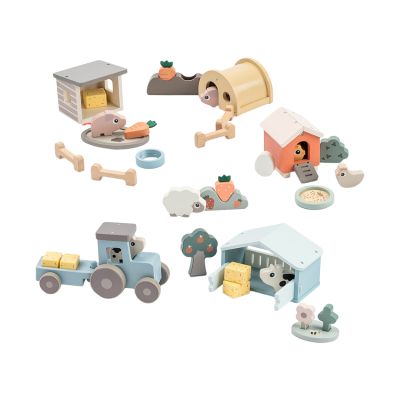 Done by Deer Houten Tractor - Tiny Farm Dotti - Blue