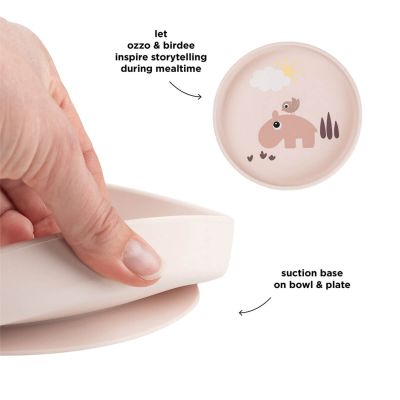 Done By Deer Stick & Stay Bord - Playground - Rond - 18 cm - Powder Done By Deer Stick & Stay Bord - Playground - Rond - 18 cm - Powder