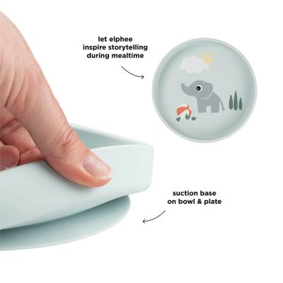 Done By Deer Stick & Stay Bord - Playground - Rond - 18 cm - Blue Done By Deer Stick & Stay Bord - Playground - Rond - 18 cm - Blue