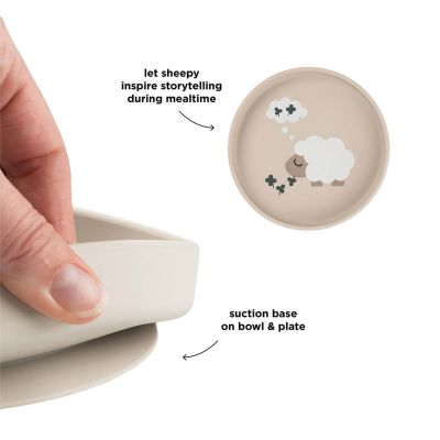 Done By Deer Stick & Stay Bord - Tiny Farm - Rond - 18 cm - Sand Done By Deer Stick & Stay Bord - Tiny Farm - Rond - 18 cm - Sand