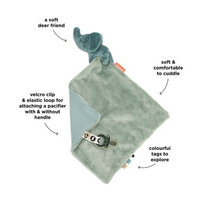 Done By Deer Elphee Knuffeldoekje - Blue