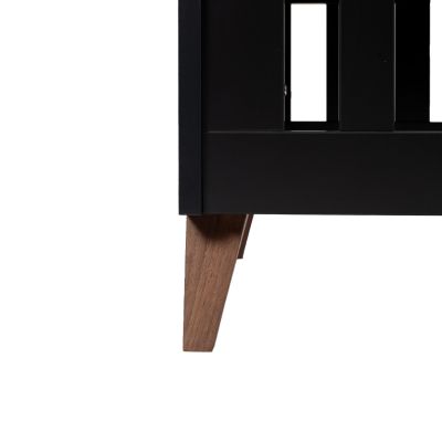 TWF Ledikant 60 x 120 - Commode 3 Laden - Hanglegkast XL 3 Deuren 2 Lade Modena Walnoot