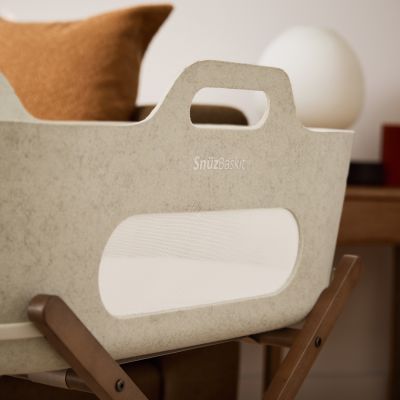 Snuz SnüzBaskit Moses Basket + Stand Set - Barley/Walnut