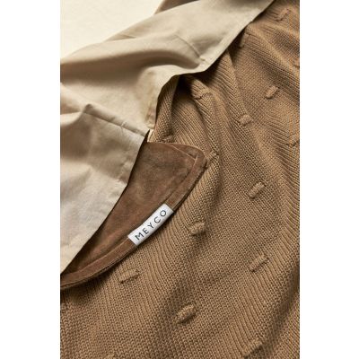 Meyco Ledikantlaken 2-Pack Uni Offwhite/Taupe 100 x 150 cm