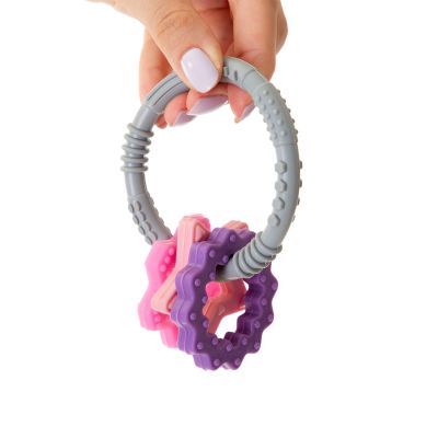 Babyjem Bijtring Silicone Speeltjes Roze