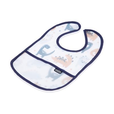 Babyjem Vlekbestendig Schort - Donkerblauwe Dinosaurus