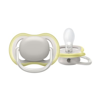 Philips Avent Ultra Air Fopspeen - Symmetrisch - 2 Stuks - 0-6 Mnd - Beige/Grijs