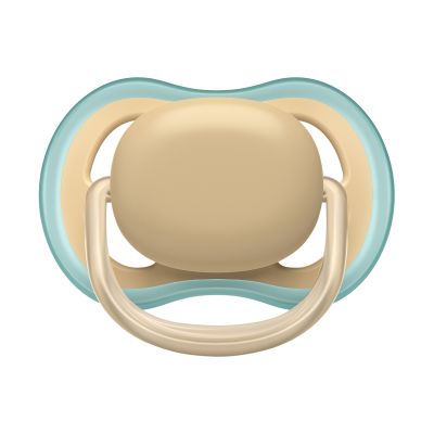 Philips Avent Ultra Air Fopspeen - Symmetrisch - 2 Stuks - 0-6 Mnd - Beige/Grijs