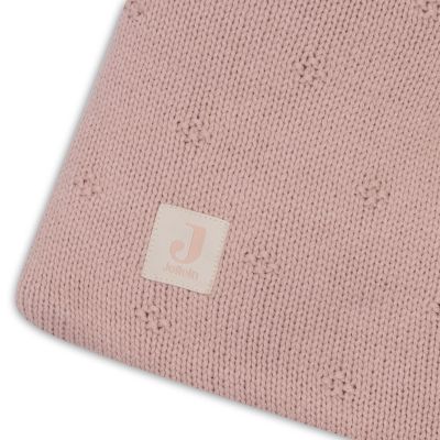 Jollein Cosy Knit Boxkleed - 75 x 95 cm - Wild Rose