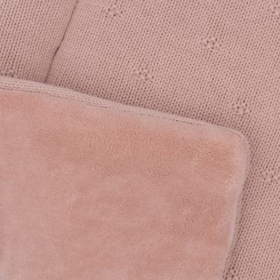 Jollein Cosy Knit Boxkleed - 75 x 95 cm - Wild Rose