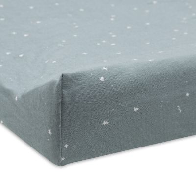 Jollein Twinkling Sea Green Aankleedkussenhoes - 50 x 70 cm - Jersey 