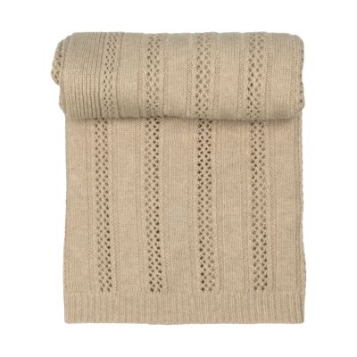 Lodger Dreamer Deken - 80 x 100 cm - Pointelle Merino - Beige Lodger Dreamer Deken - 80 x 100 cm - Pointelle Merino - Beige