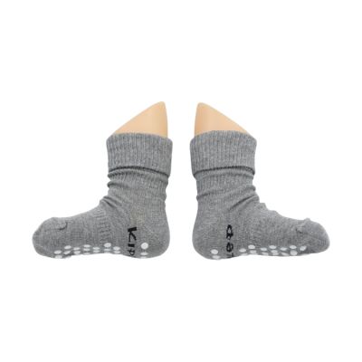 KipKep Blijf-Sokjes - 12-18 Mnd - Antislip - 1-Pack - Grey