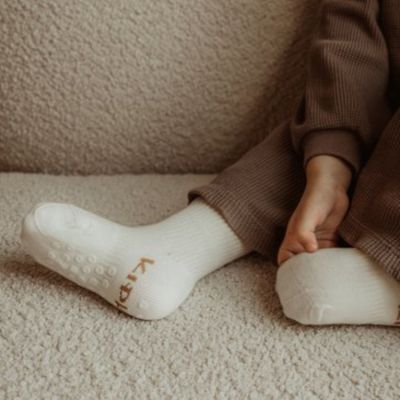 KipKep Blijf-Sokjes - 12-18 Mnd - Antislip - 1-Pack - OffWhite