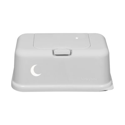 Funkybox Billendoekjesdoosje - Moon - Soft Grey