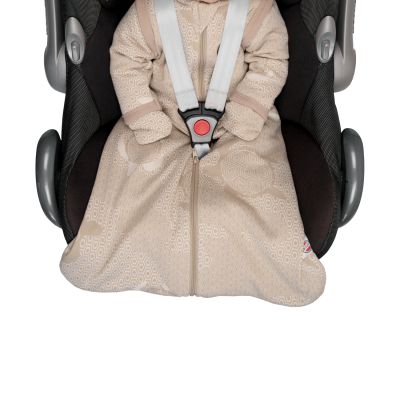 Lodger Slaapzak Hopper Met Afritsbare Mouwen - Maat 50/62 - Matcha Beige Lodger Slaapzak Hopper Met Afritsbare Mouwen - Maat 50/62 - Matcha Beige