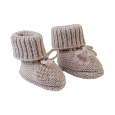 Lodger Slofjes Merino Wool Beige 6-12M