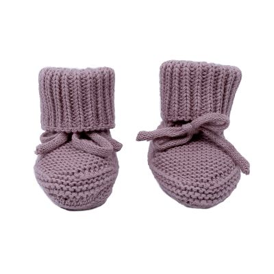 Lodger Slipper Knit Rose 0-6mnd