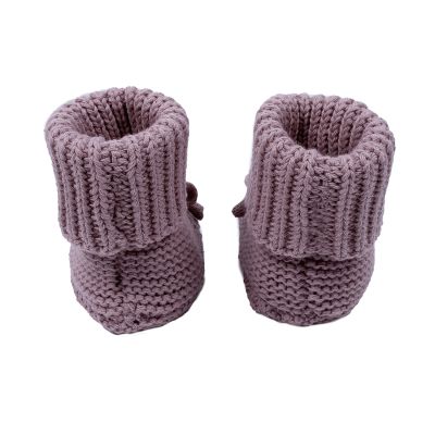 Lodger Slipper Knit Rose 0-6mnd