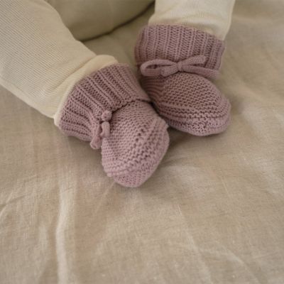 Lodger Slipper Knit Rose 0-6mnd