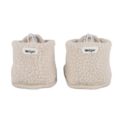 Lodger Slofjes Teddy Fleece Birch 12-18M
