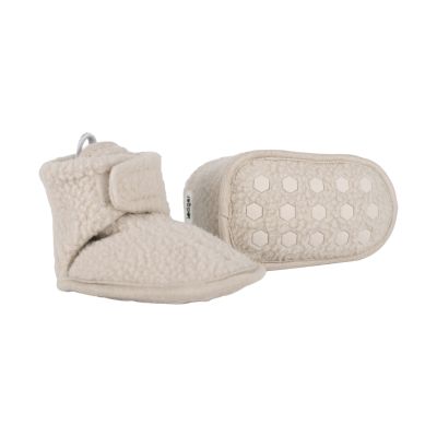 Lodger Slofjes Teddy Fleece Birch 3-6M