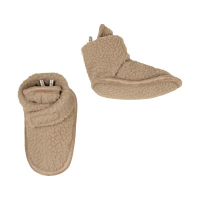 Lodger Slofjes Teddy Fleece Beige 12-18M