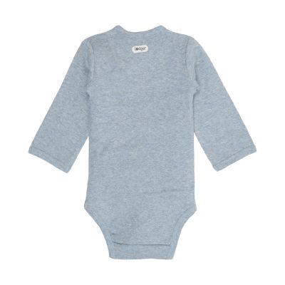 Lodger Melange Romper Lange Mouwen - Maat 50 - Blue Fogg
