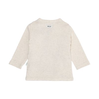 Lodger Melange Overslag Shirt - Maat 50 - Birch 