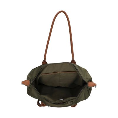 Charm London Laptoptas Olijfgroen