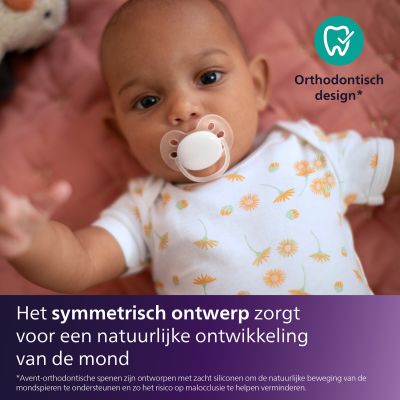 Philips Avent Ultra Soft Fopspeen - 6-18 Mnd - 2 Stuks - Plant-based 