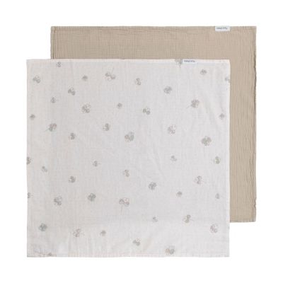 Baby's Only Tender Hydrofiele Doek - 2-Pack - 65x65 cm - Beige / Clover