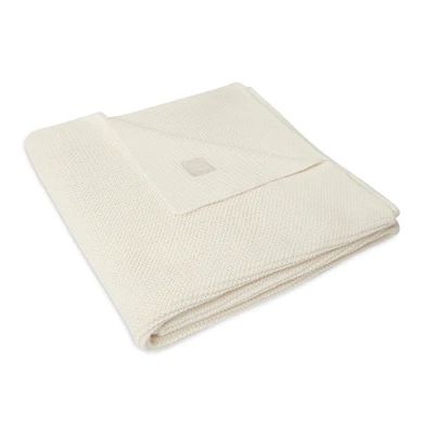 Jollein Ledikantdeken Basic Knit Ivory 100 x 150 cm