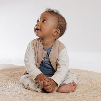 Babylook Bomberjack - Maat 62/68 - Warm Taupe/ Buttercream Babylook Bomberjack - Maat 62/68 - Warm Taupe/ Buttercream