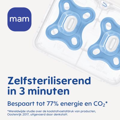 MAM Comfort Fopspeen - 0-3 Mnd - Blue