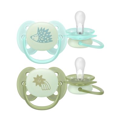 Philips Avent Fopspeen - Ultra Soft Nighttime - 0-6 maanden - 2 stuks - Glow in the Dark Philips Avent Fopspeen - Ultra Soft Nighttime - 0-6 maanden - 2 stuks - Glow in the Dark