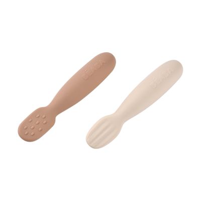 Beaba Oefenlepelset - Clay & Praline - 2-Delig