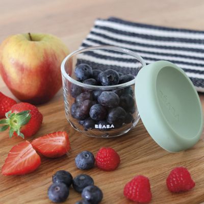 Beaba Bewaarpotje Glas - 150 ml - Sage Green 