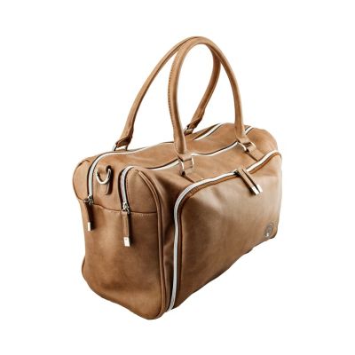 Isoki Double Zip Satchel - Latte